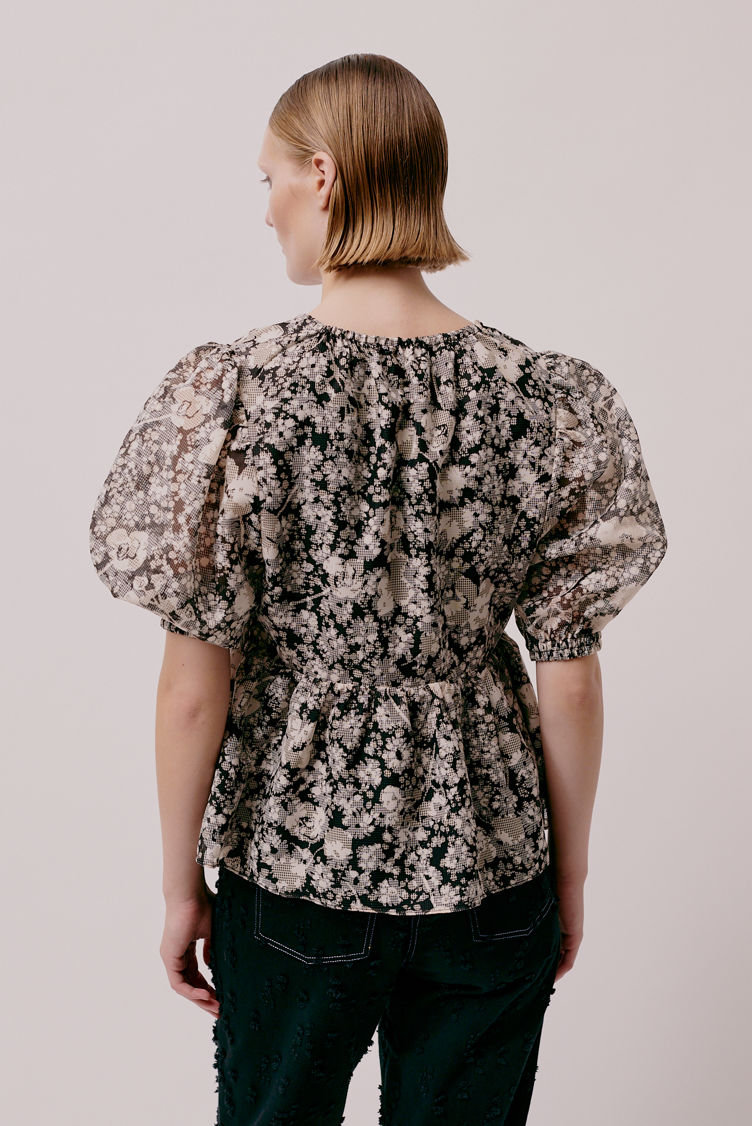 Hofmann Copenhagen Flora Blouse - Black Print